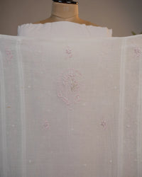 Ivory White Handcrafted Lucknowi Chikankari Unstitched Ensemble With Dupatta